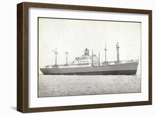 Dampfer S.S. Dinteldyk, Holland America Line-null-Framed Giclee Print