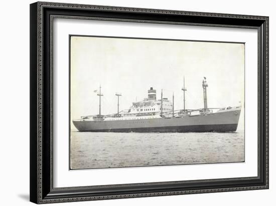 Dampfer S.S. Dinteldyk, Holland America Line-null-Framed Giclee Print