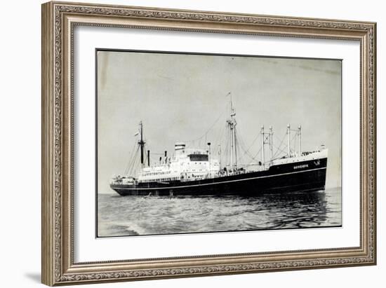 Dampfer S.S. Duivendyk, Holland America Line-null-Framed Giclee Print