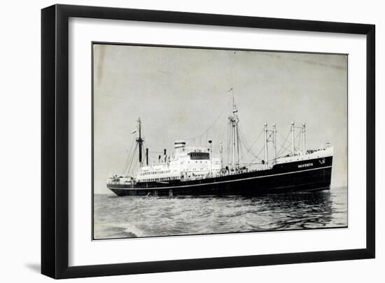 Dampfer S.S. Duivendyk, Holland America Line-null-Framed Giclee Print