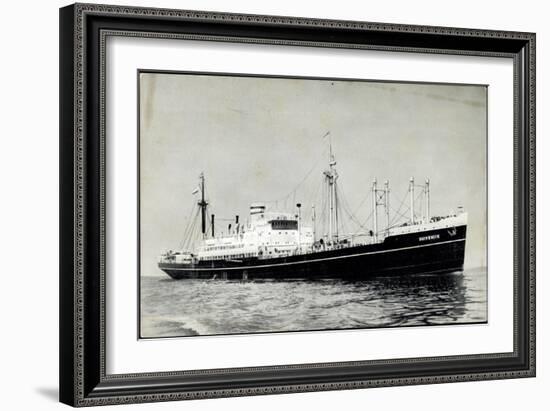 Dampfer S.S. Duivendyk, Holland America Line-null-Framed Giclee Print