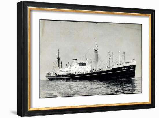 Dampfer S.S. Duivendyk, Holland America Line-null-Framed Giclee Print