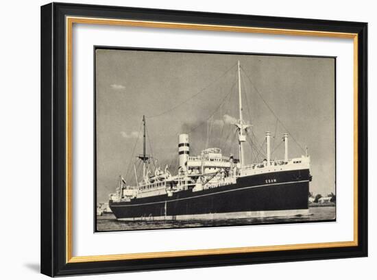 Dampfer S.S. Edam, Holland America Line-null-Framed Giclee Print