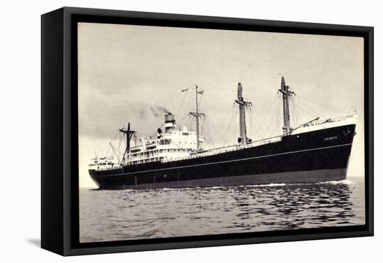 Dampfer S.S. Eemdyk, Holland America Line-null-Framed Premier Image Canvas