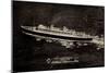 Dampfer S.S. Nieuw Amsterdam, Holland America Line-null-Mounted Giclee Print