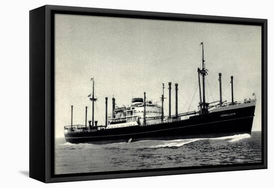 Dampfer Sommelsdyk, Holland America Line, Hal-null-Framed Premier Image Canvas