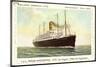 Dampfer T.S.S. Nieuw Amsterdam, Holland America Line-null-Mounted Giclee Print