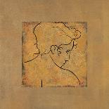 Femme assise II-Dan Bennion-Framed Stretched Canvas