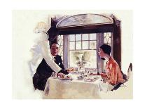 Dinner Serivce on the B&O-Dan Content-Framed Giclee Print