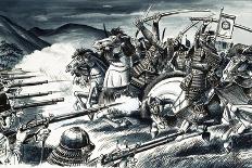 The Battle of Nagashino in 1575-Dan Escott-Mounted Giclee Print