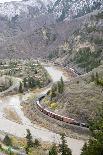 A Train Passes Through The Rocky Mountains In Glenwood Springs, Colorado-Dan Holz-Photographic Print