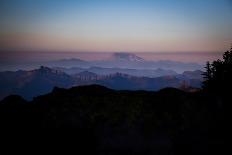 Sunset with Mount Saint Helens on the Horizon, Mount Rainier National Park, Washington-Dan Holz-Photographic Print
