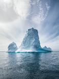 Antarctica and Iceberg Landscape Detail of Various Forms and Sizes in the Polar Regions of Earth-Dan Kosmayer-Framed Premier Image Canvas