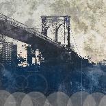NY Gold Bridge at Dusk I-Dan Meneely-Art Print