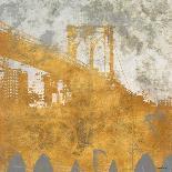 NY Gold Bridge at Dusk I-Dan Meneely-Art Print