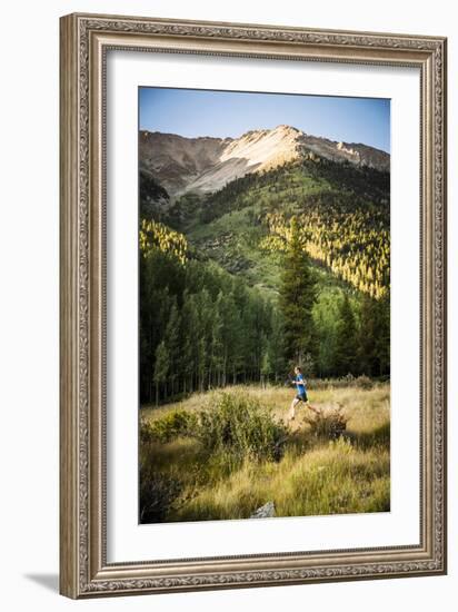 Dan Sohner Hits The Trail Through Winfield,  A Ghost Town In The High Rockies Of Colorado-Dan Holz-Framed Photographic Print