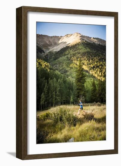 Dan Sohner Hits The Trail Through Winfield,  A Ghost Town In The High Rockies Of Colorado-Dan Holz-Framed Photographic Print