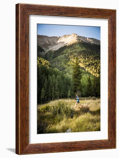 Dan Sohner Hits The Trail Through Winfield,  A Ghost Town In The High Rockies Of Colorado-Dan Holz-Framed Photographic Print