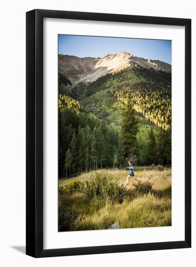 Dan Sohner Hits The Trail Through Winfield,  A Ghost Town In The High Rockies Of Colorado-Dan Holz-Framed Photographic Print