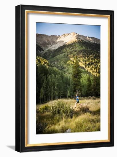 Dan Sohner Hits The Trail Through Winfield,  A Ghost Town In The High Rockies Of Colorado-Dan Holz-Framed Photographic Print