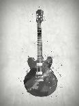 Black and White Guitar-Dan Sproul-Art Print