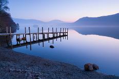 Dawn at Brandelhow Pier, Derwent Water, Cumbria, Lake District, England, UK-Dan Tucker-Photographic Print