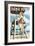 Dana Point, California - Lifeguard Pinup-Lantern Press-Framed Art Print