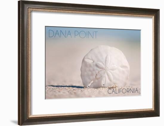 Dana Point, California - Sand Dollar and Beach-Lantern Press-Framed Art Print