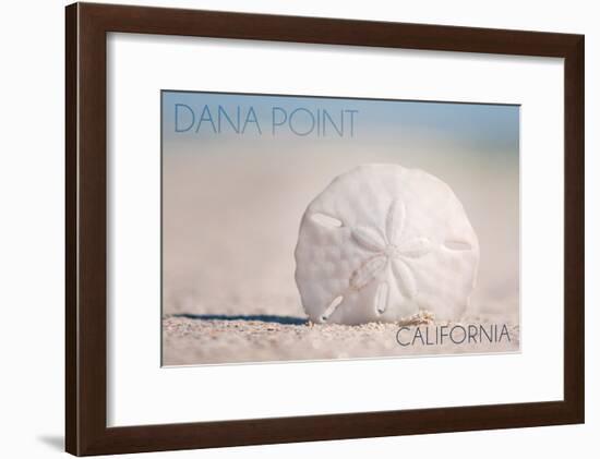 Dana Point, California - Sand Dollar and Beach-Lantern Press-Framed Art Print