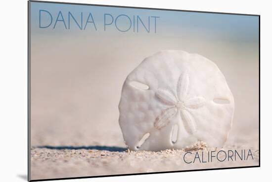 Dana Point, California - Sand Dollar and Beach-Lantern Press-Mounted Art Print