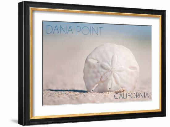 Dana Point, California - Sand Dollar and Beach-Lantern Press-Framed Art Print