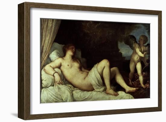 Danae, 1545-46-Titian (Tiziano Vecelli)-Framed Premium Giclee Print