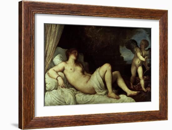 Danae, 1545-46-Titian (Tiziano Vecelli)-Framed Premium Giclee Print