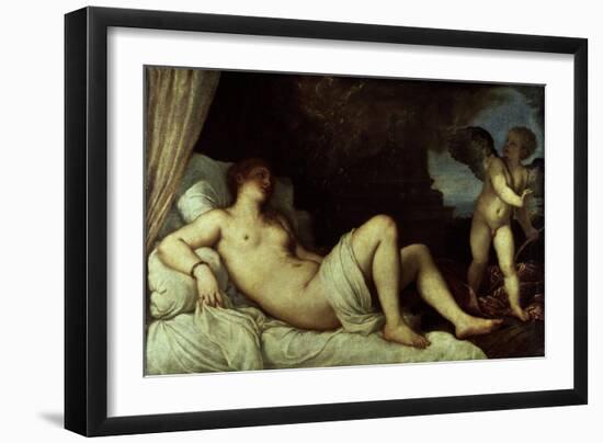 Danae, 1545-46-Titian (Tiziano Vecelli)-Framed Premium Giclee Print