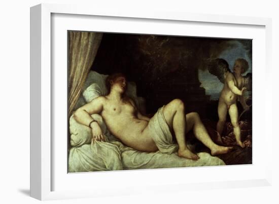 Danae, 1545-46-Titian (Tiziano Vecelli)-Framed Premium Giclee Print