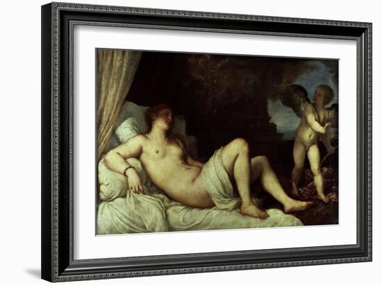 Danae, 1545-46-Titian (Tiziano Vecelli)-Framed Premium Giclee Print