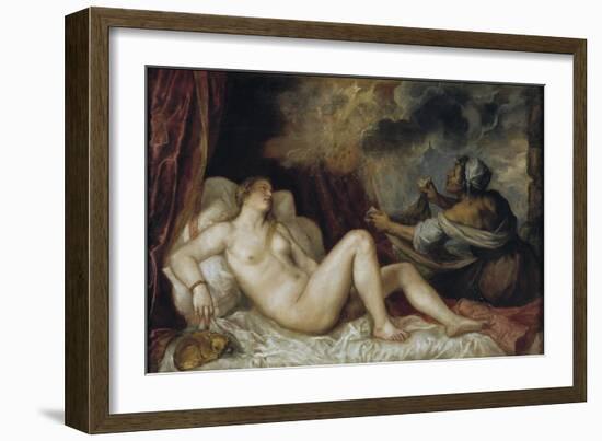 Danae, 1553-Titian (Tiziano Vecelli)-Framed Giclee Print