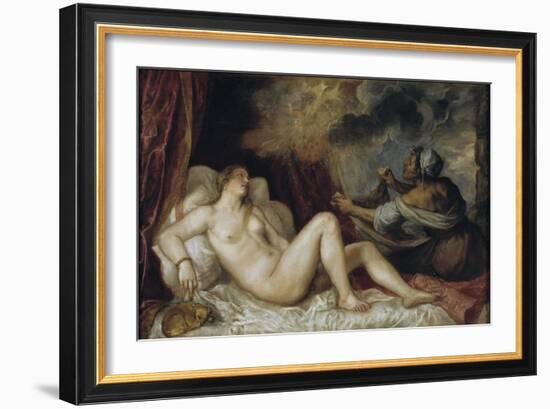 Danae, 1553-Titian (Tiziano Vecelli)-Framed Giclee Print