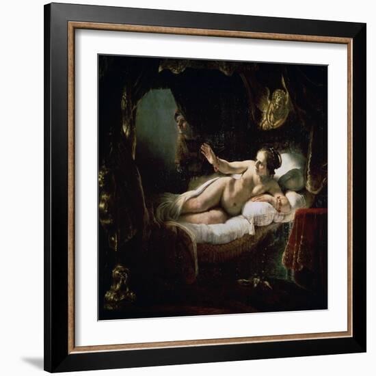 Danae, 1636-Rembrandt van Rijn-Framed Giclee Print