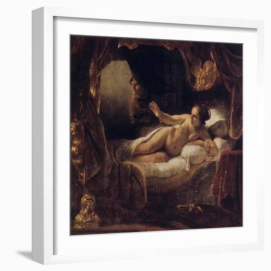 Danae, 1636-Rembrandt van Rijn-Framed Giclee Print