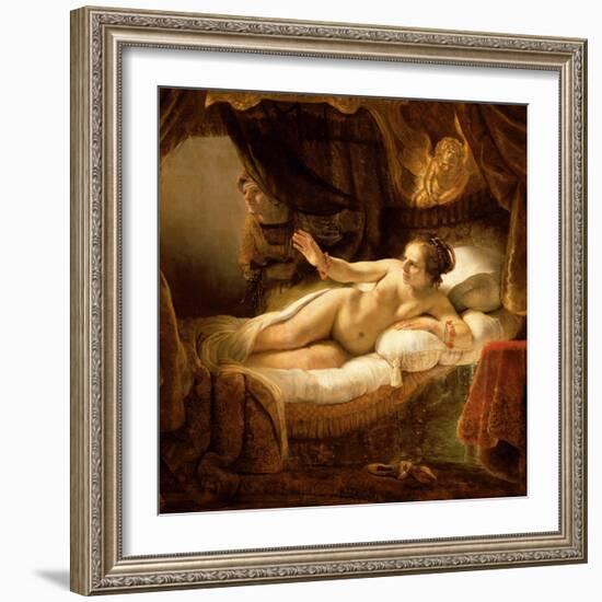 Danae, 1643 (Detail)-Rembrandt van Rijn-Framed Giclee Print