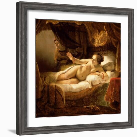 Danae, 1643 (Detail)-Rembrandt van Rijn-Framed Giclee Print