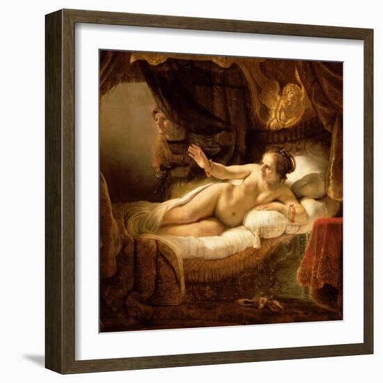 Danae, 1643 (Detail)-Rembrandt van Rijn-Framed Giclee Print