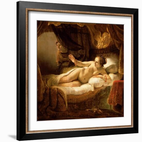 Danae, 1643 (Detail)-Rembrandt van Rijn-Framed Giclee Print