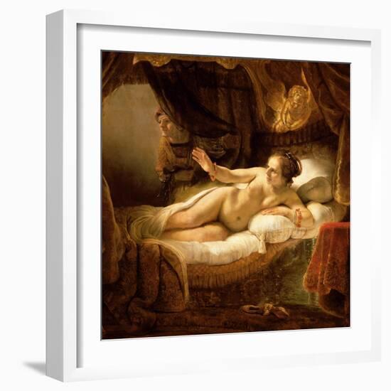 Danae, 1643 (Detail)-Rembrandt van Rijn-Framed Giclee Print