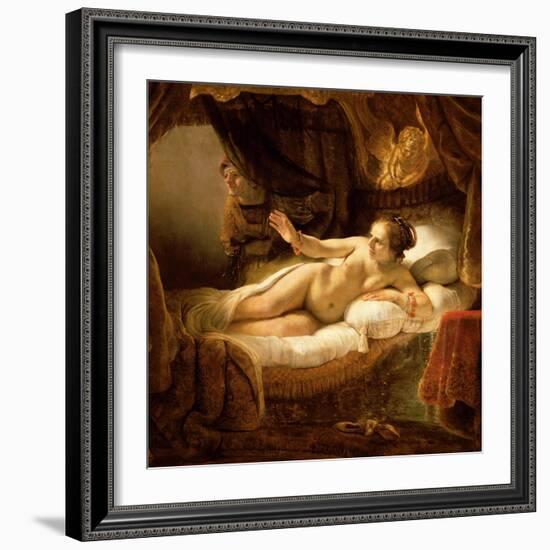 Danae, 1643 (Detail)-Rembrandt van Rijn-Framed Giclee Print