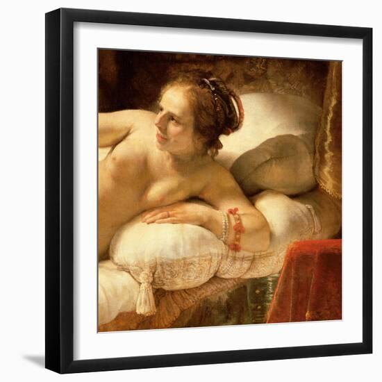 Danae, 1643 (Detail)-Rembrandt van Rijn-Framed Giclee Print