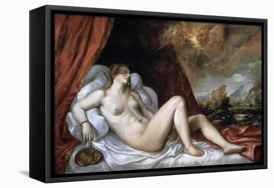 Danae, 16th Century-Titian (Tiziano Vecelli)-Framed Premier Image Canvas