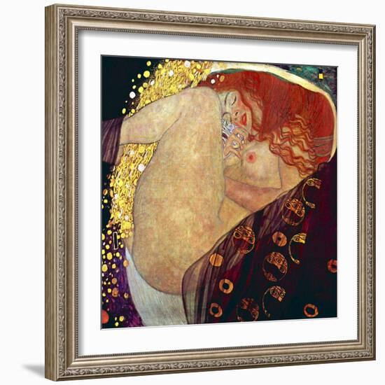 Danae, 1907-1908-Gustav Klimt-Framed Premium Giclee Print