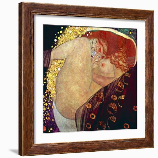 Danae, 1907-1908-Gustav Klimt-Framed Premium Giclee Print